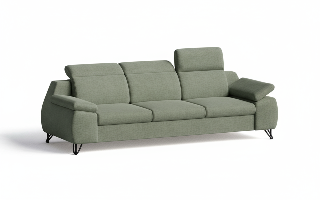 Zielona sofa - bok