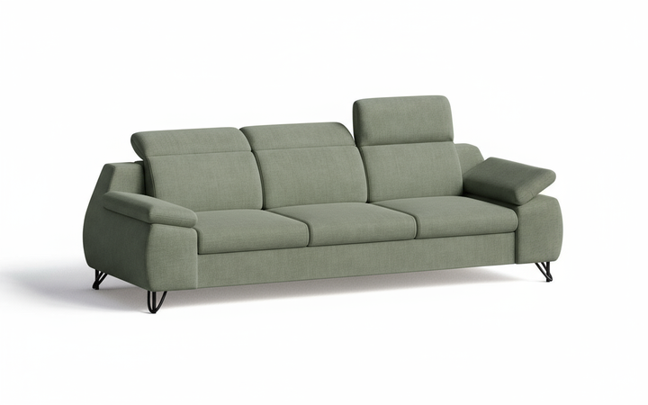 Zielona sofa - bok