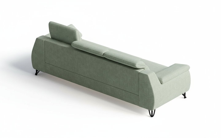 Zielona sofa - tył